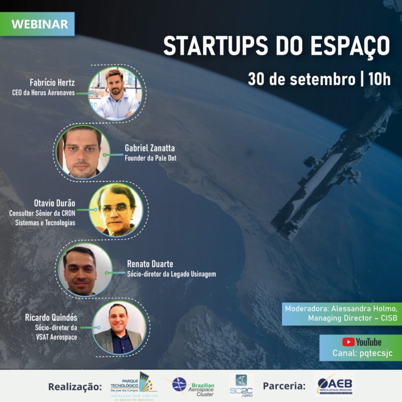 Imagem do Webinar Startups do Espaço